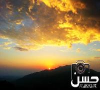 منظر لحظة الغروب على جبل فيفاء ـ محافظة فيفاء ـ جازان